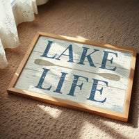 Lake Life, Weathered Sign