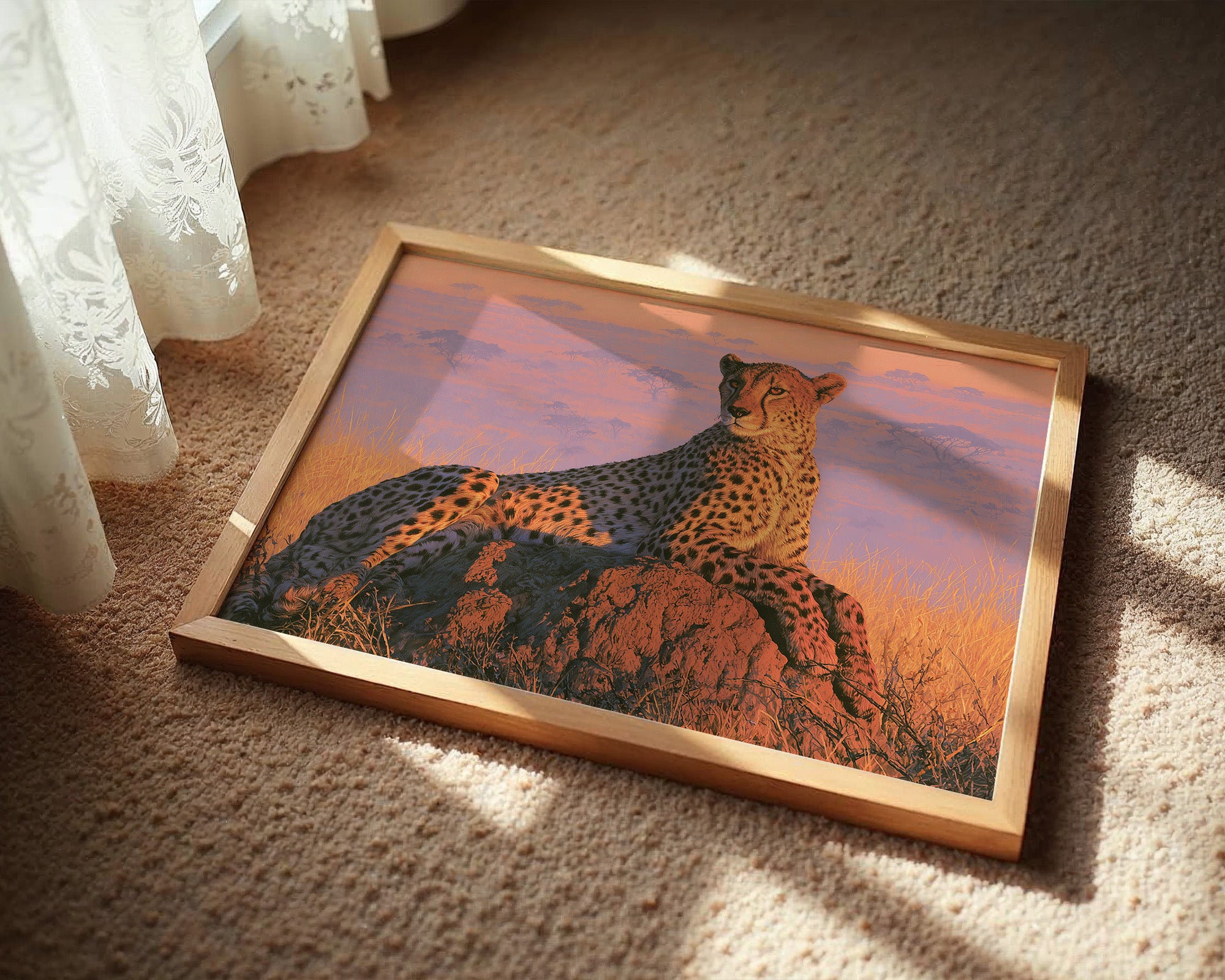 Cheetah, Termite Mound Perch