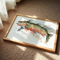 Trout, Watercolor Splash