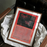 Red Black Color Field Study