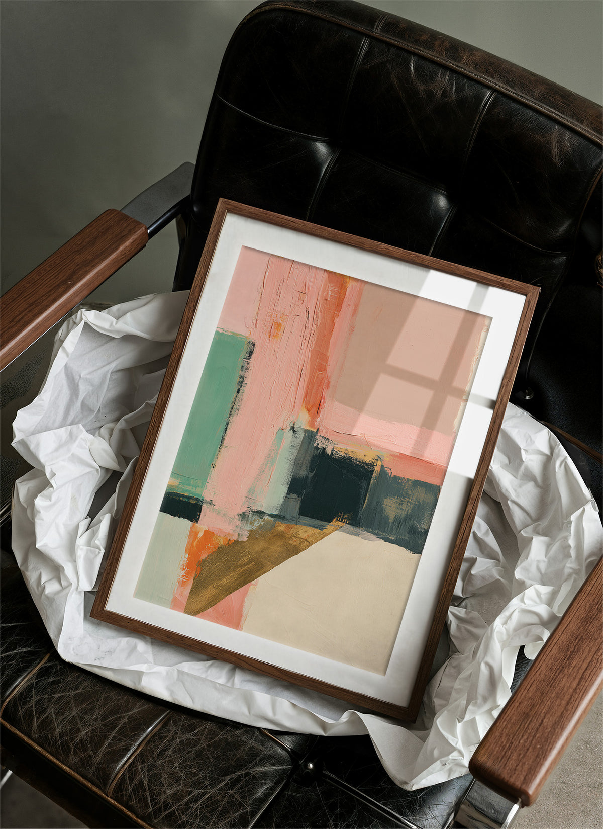 Blush Mint Gold Color Block