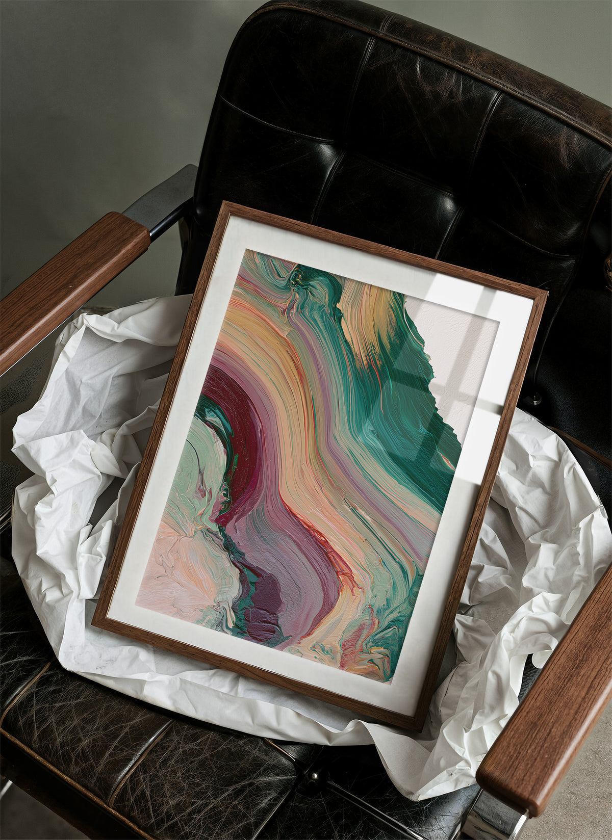 Emerald Wine Marbled Flow