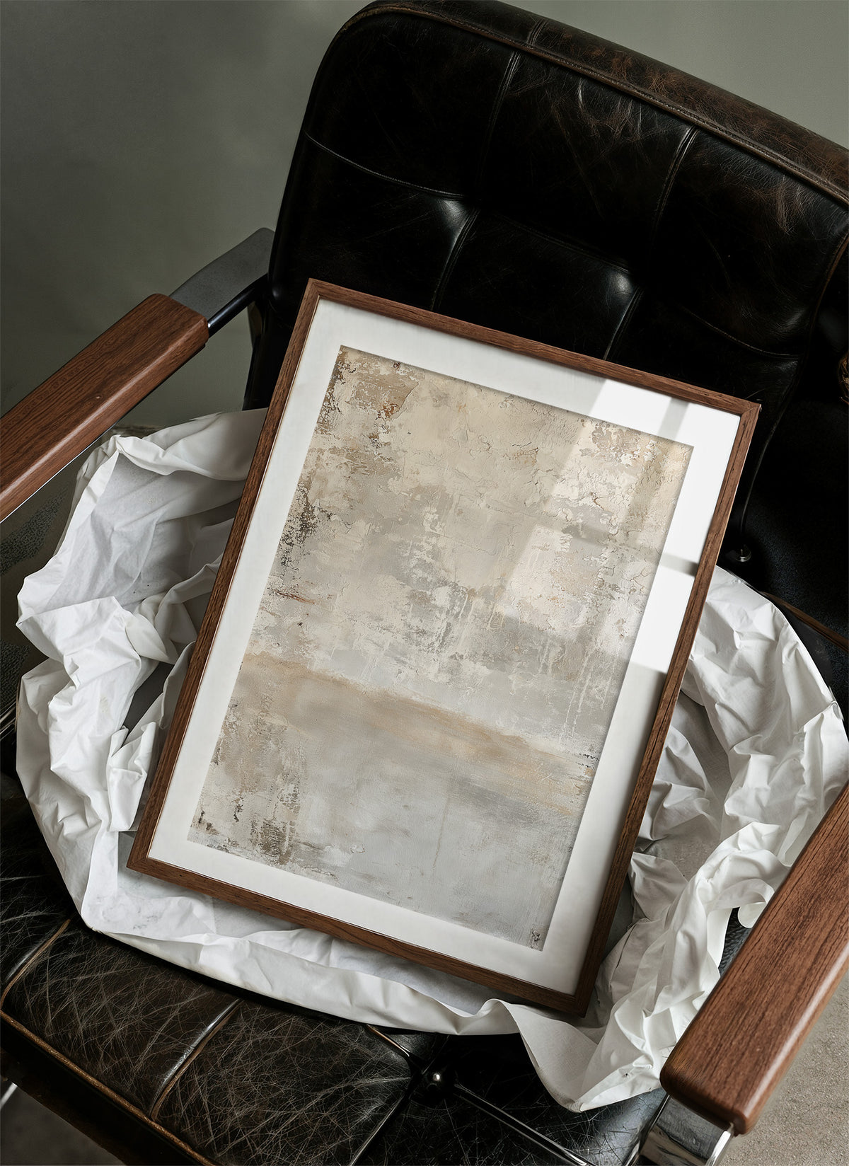 Weathered Neutral Plaster Abstract