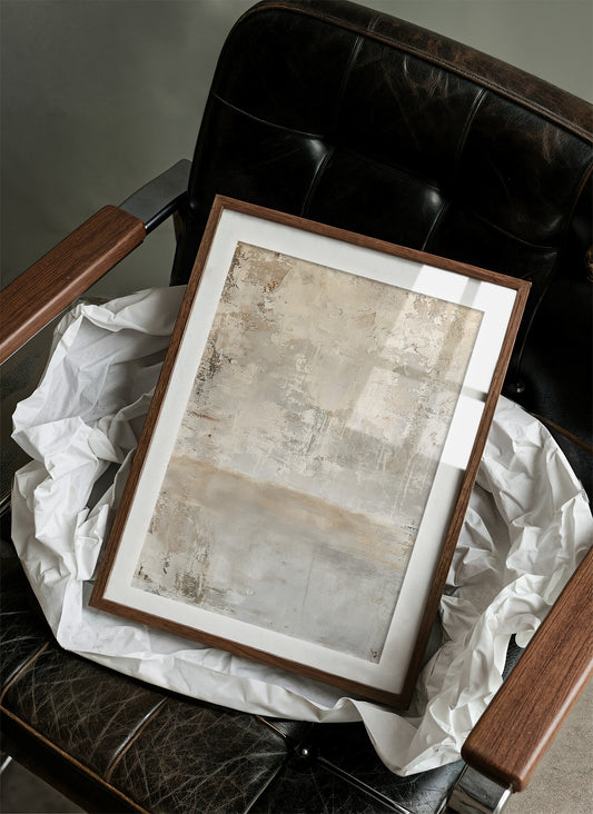 Weathered Neutral Plaster Abstract
