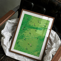 Aerial Golf Course Palette Knife