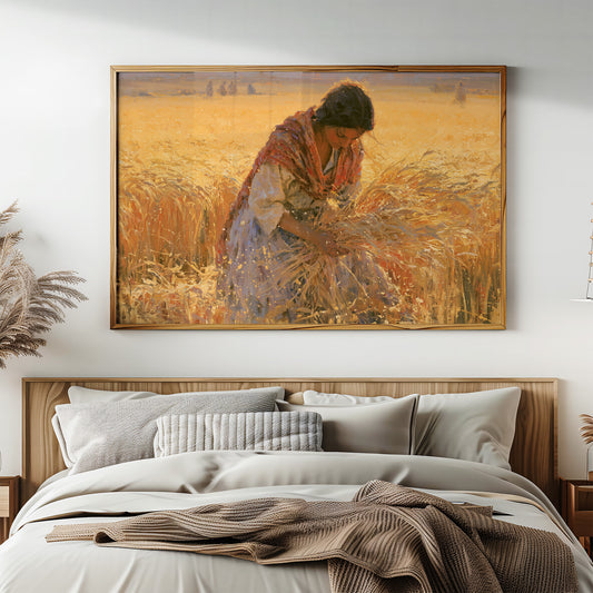 Gathering Sheaves at Golden Hour