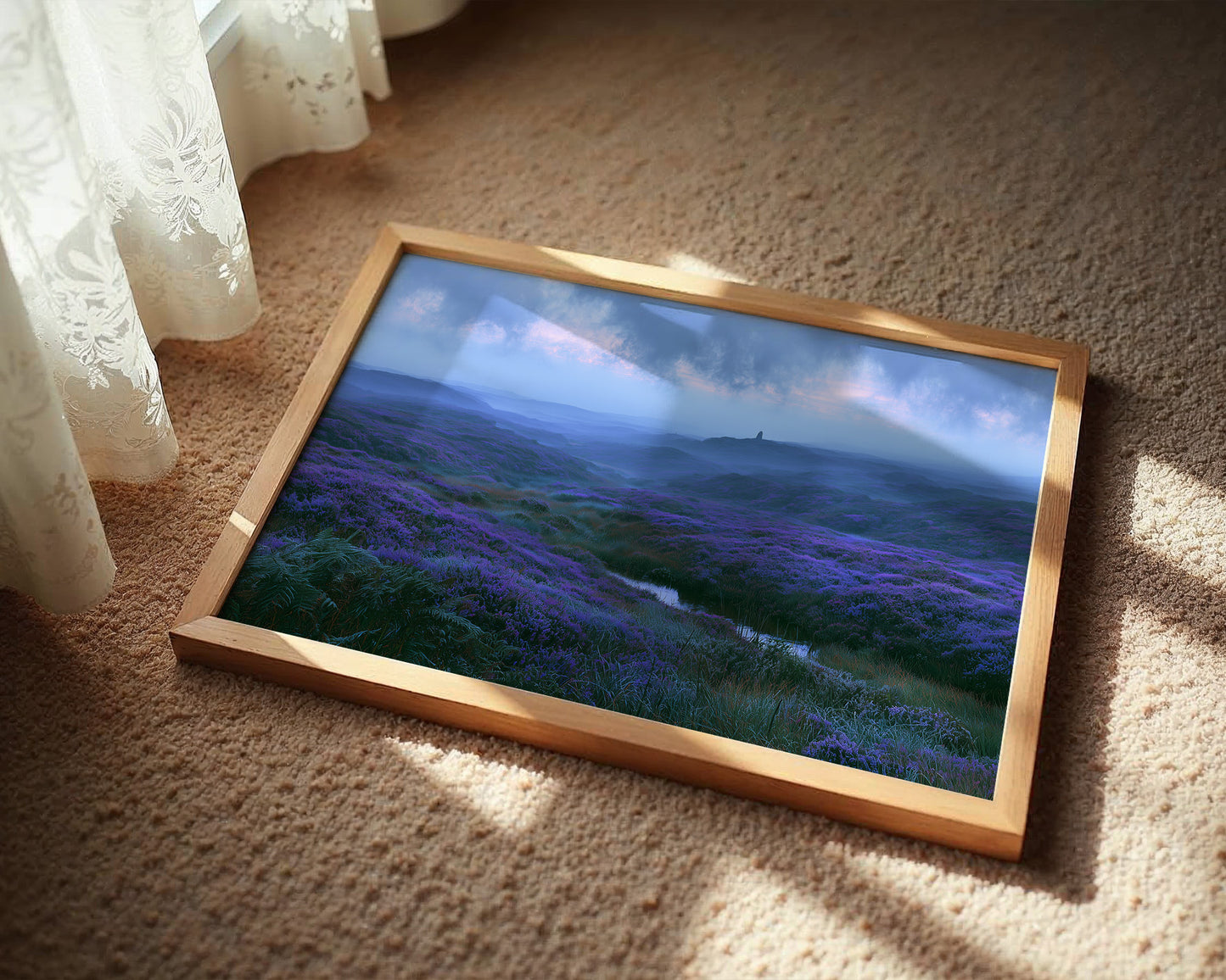 Twilight Falls Over the Heather