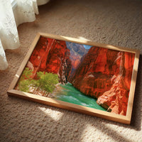 Emerald River Through Red Rock