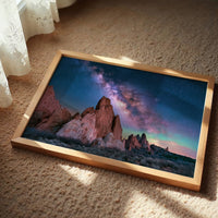 Milky Way Over Red Spires