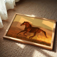 Chestnut Mustang at Golden Hour
