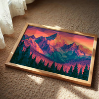 Low Poly Mountain Sunset