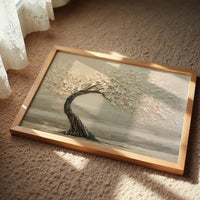 Windswept Tree in Cream