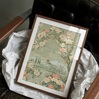 Red Pagoda Hillside Chinoiserie