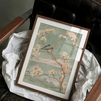 Songbirds in Magnolia Chinoiserie