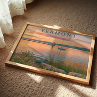 Vermont Lakeside Sunset Sail