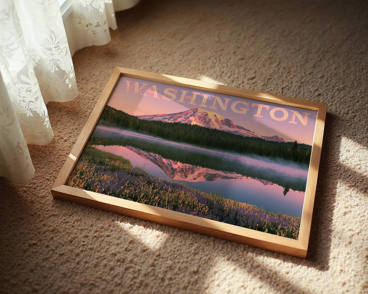 Washington Rainier Reflection
