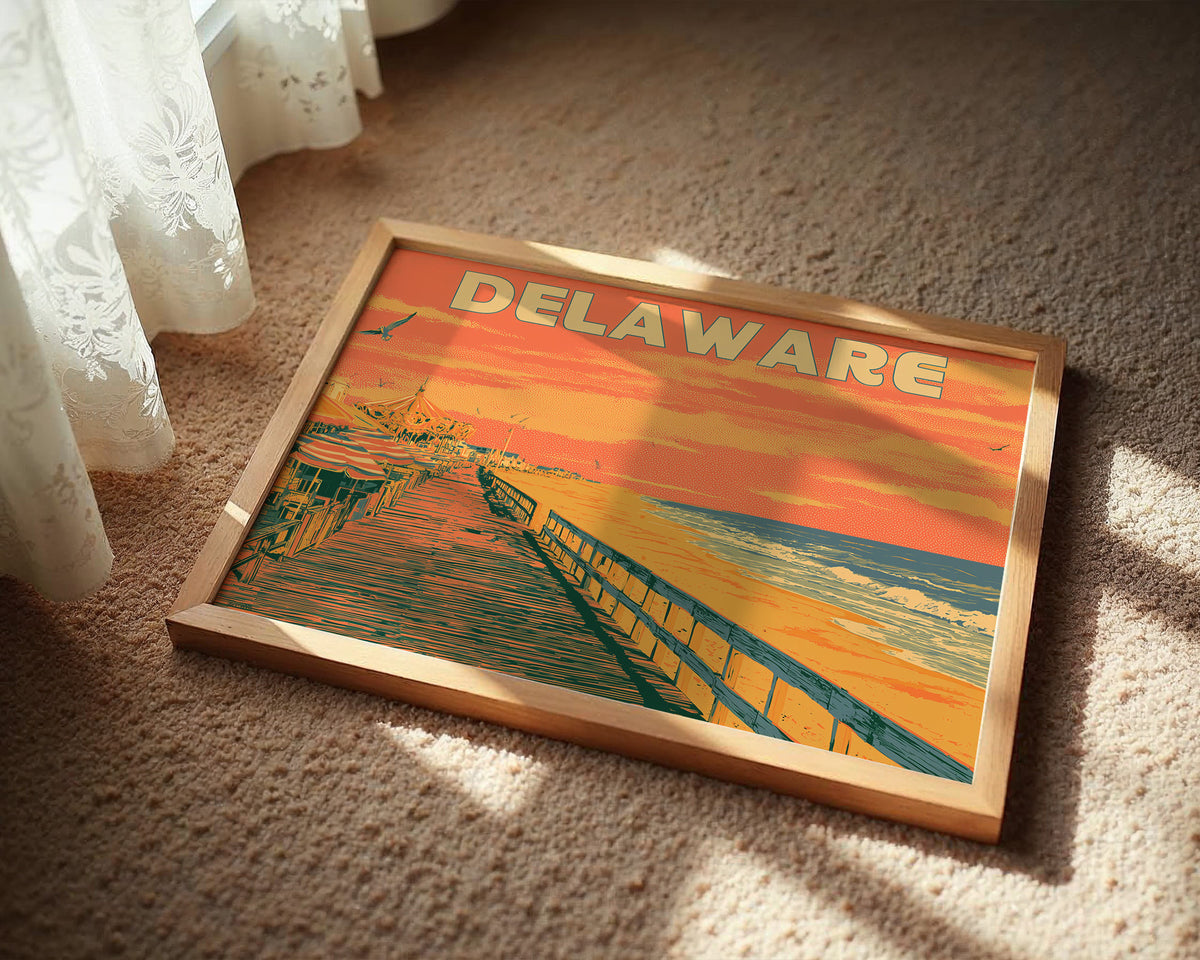 Delaware Boardwalk Sunset