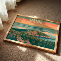Maine Coastal Summit Sunset