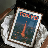 Tokyo Tower Twilight Skyline