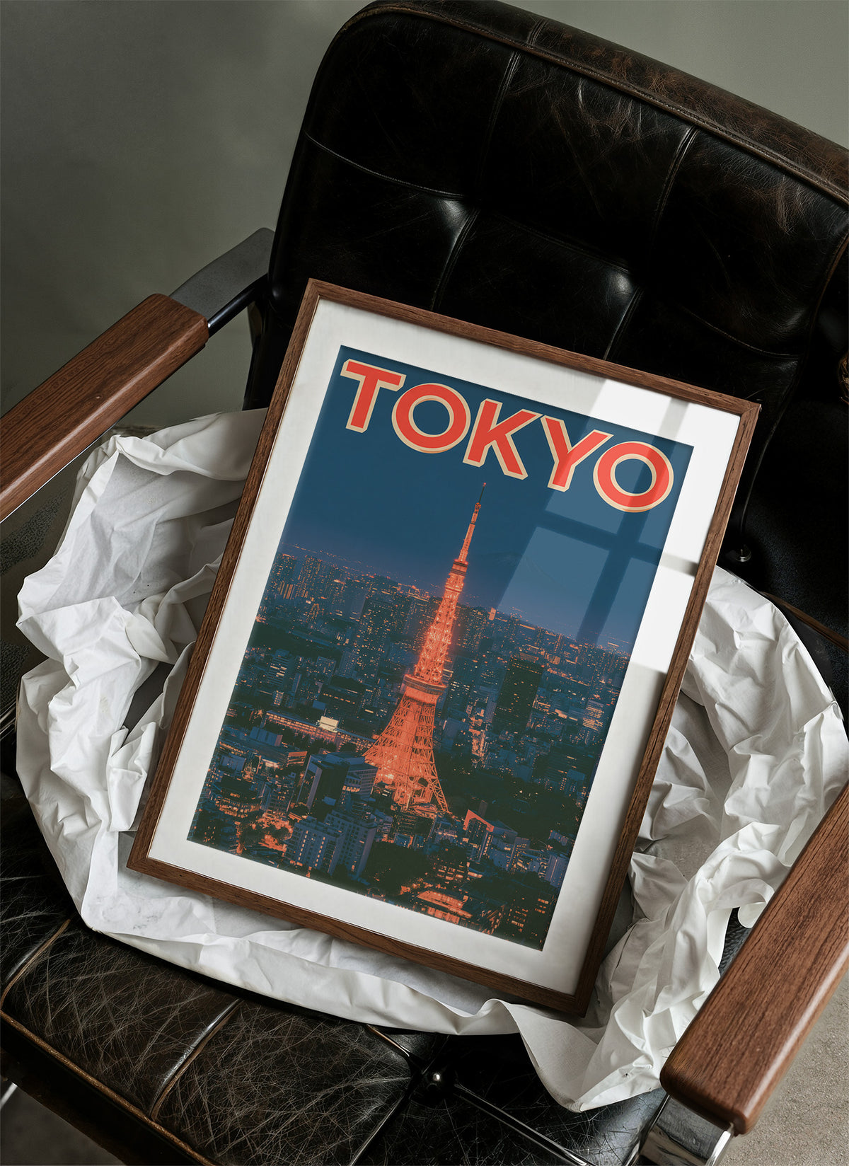 Tokyo Tower Twilight Skyline
