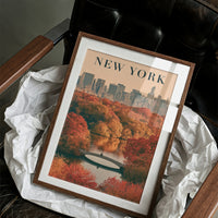 Central Park Autumn Bow Bridge