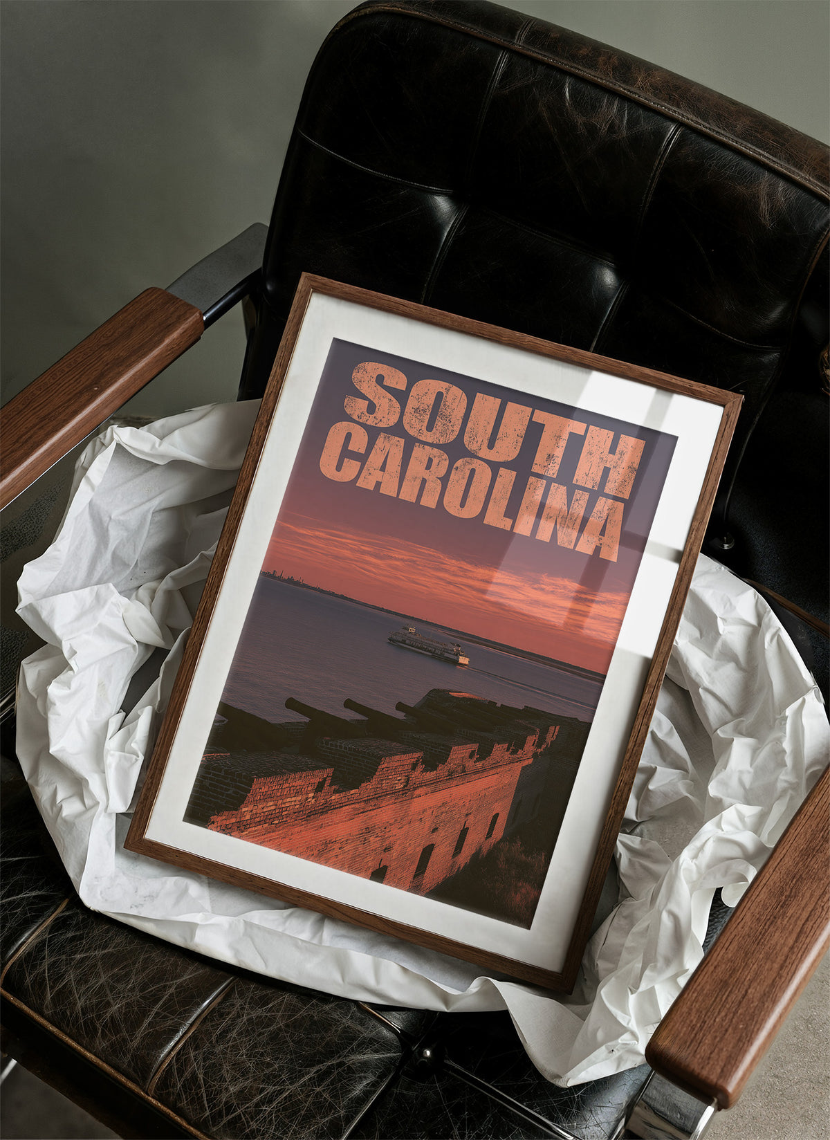 South Carolina Fort at Sunset