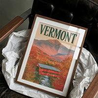 Vermont Covered Bridge Autumn