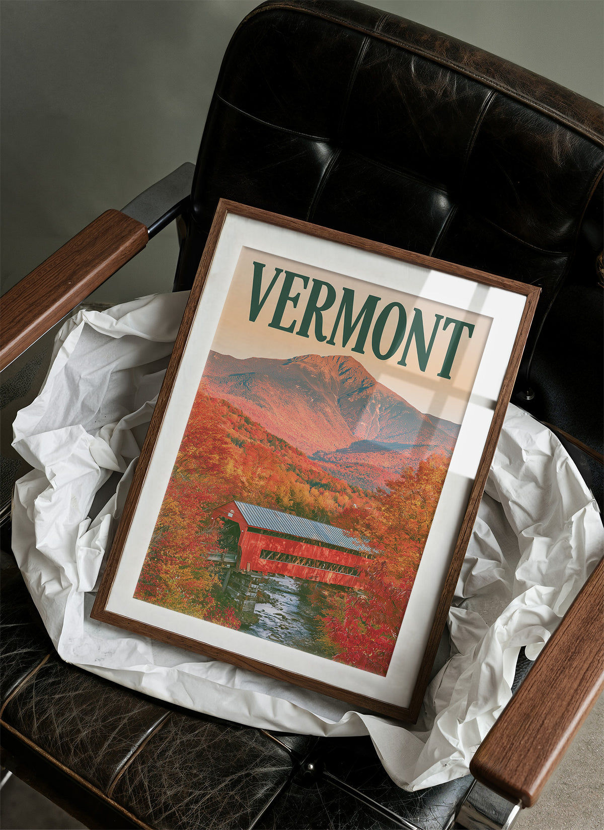 Vermont Covered Bridge Autumn