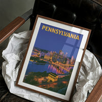 Pittsburgh Skyline Night Incline