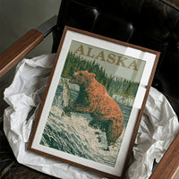 Grizzly Salmon Run Alaska