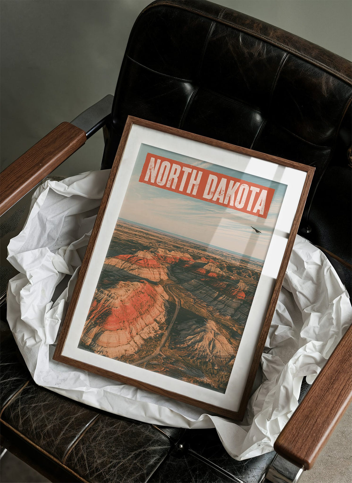 North Dakota Badlands Aerial