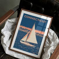 Coastal Sailboat Night Duotone