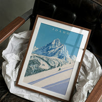 Alpine Skier Peak Descent