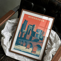 Minneapolis Stone Arch Skyline