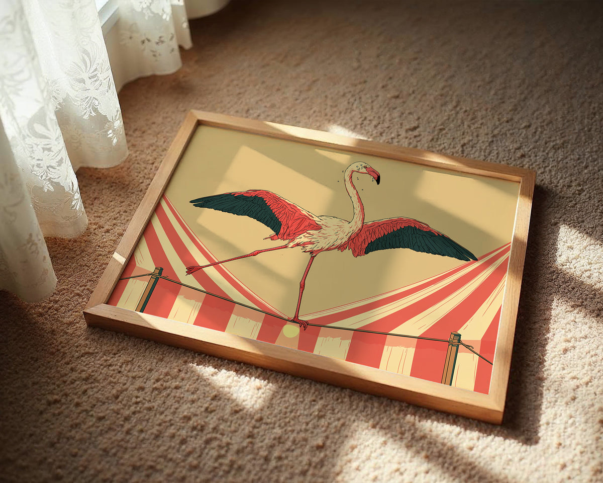 Flamingo Tightrope Circus Act