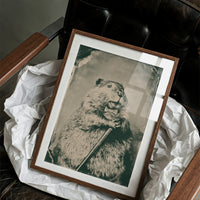 Groundhog Gentleman Tintype Portrait