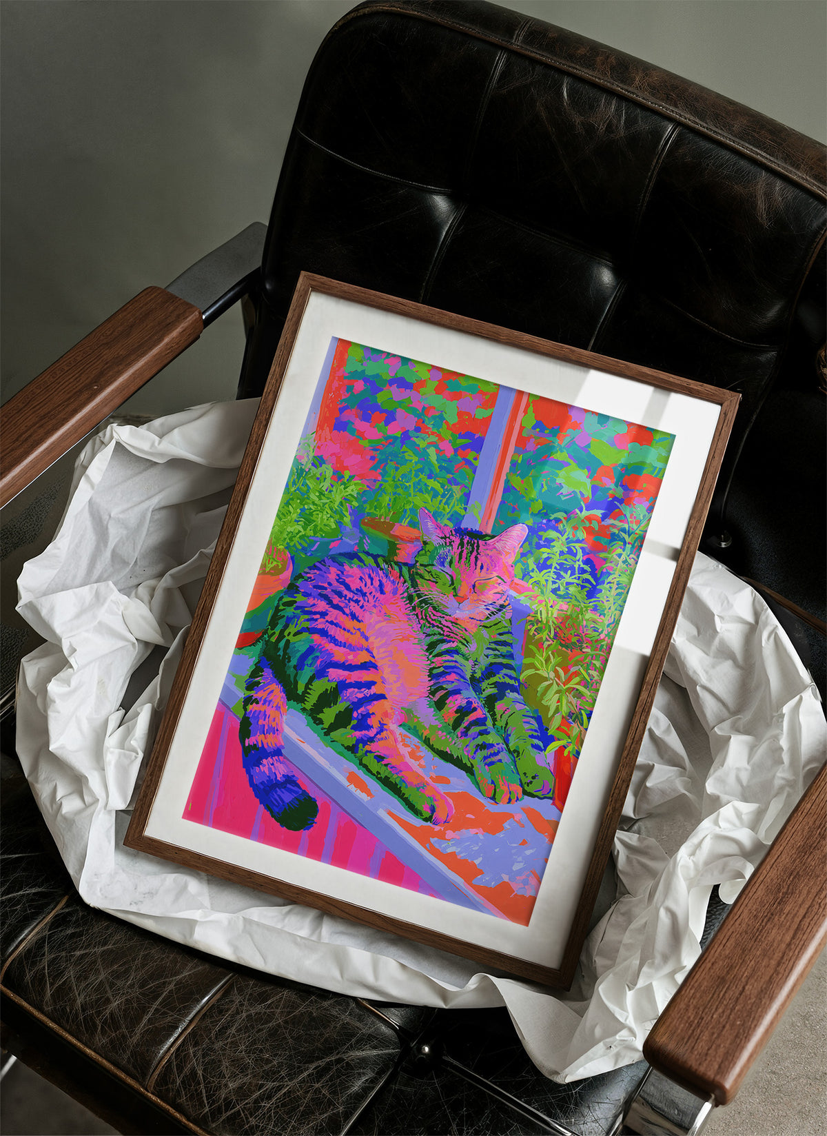 Neon Tabby Garden Nap