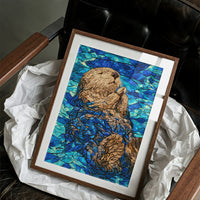 Stained Glass Otter Float