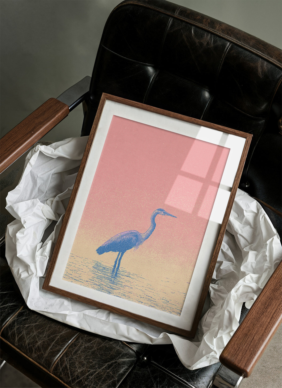 Blue Heron Dawn Silhouette