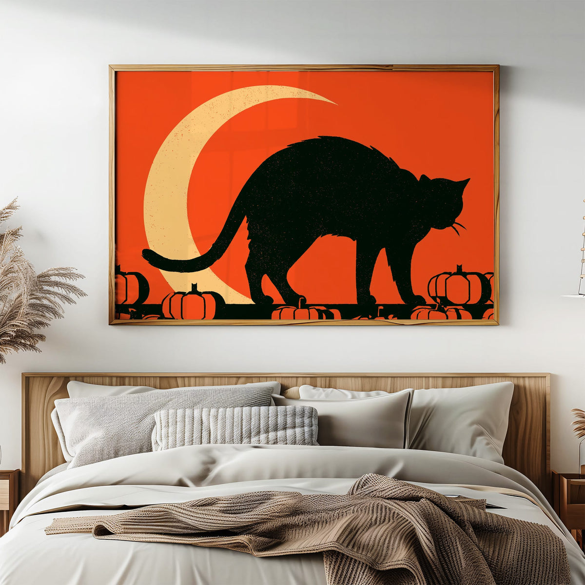 Arched Cat Crescent Moon Prowl