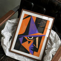Cubist Witch Face Halloween