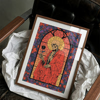 Skeleton Saint Stained Glass