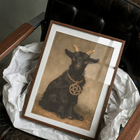 Occult Black Goat Portrait