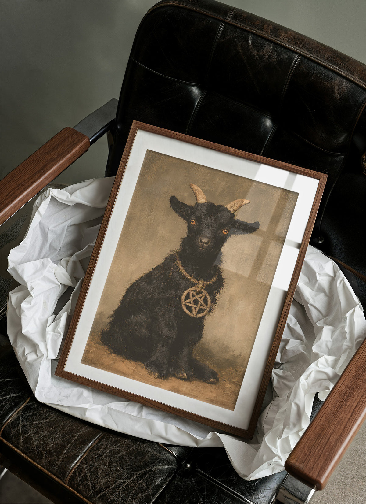 Occult Black Goat Portrait