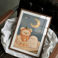 Cozy Bear Ghost Plushie Duo
