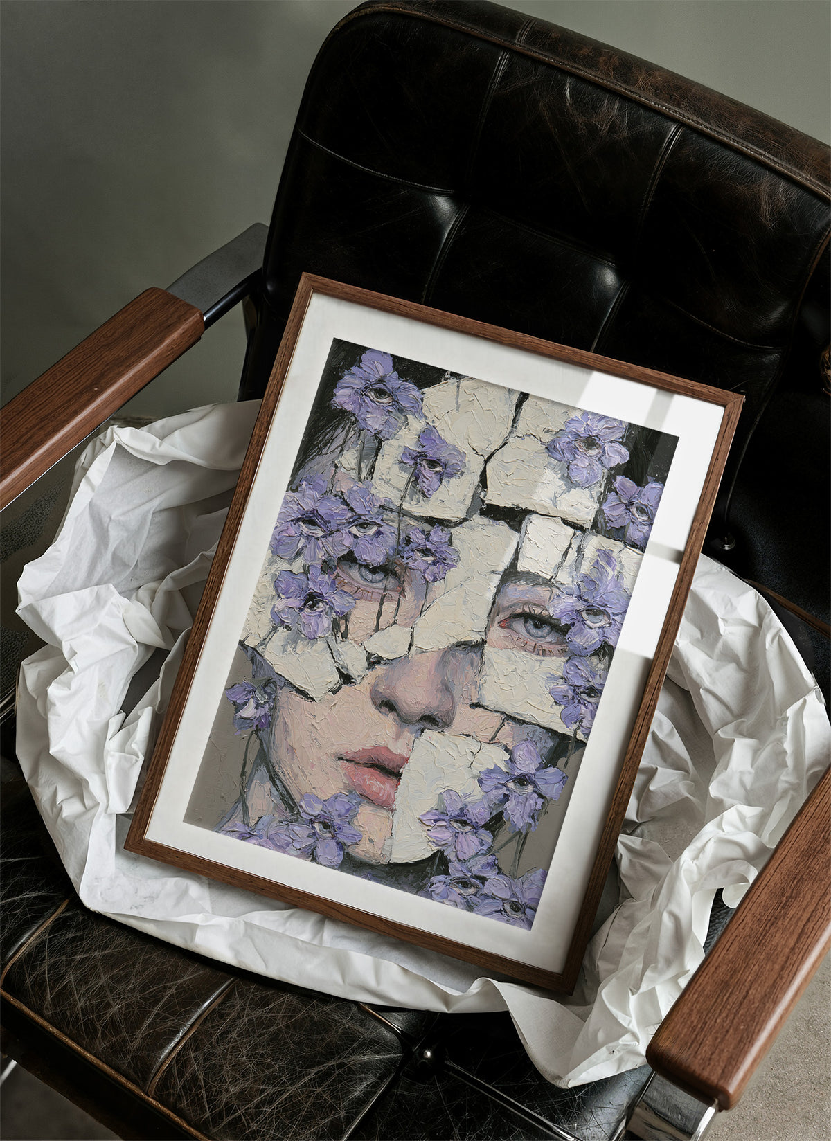 Fractured Face Violet Eyes