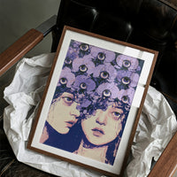 Twin Faces Violet Eye Crown