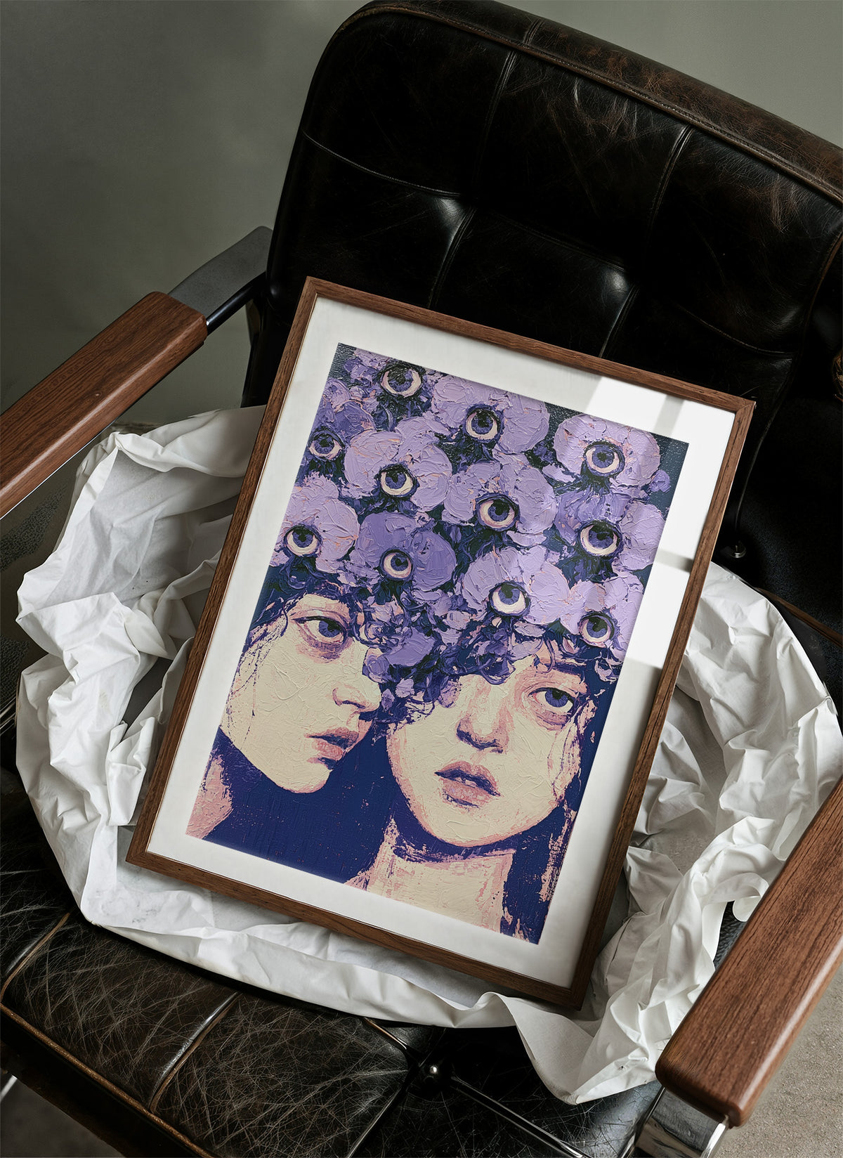 Twin Faces Violet Eye Crown