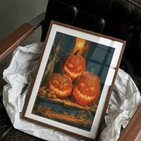 Glowing Jack-o'-Lantern Trio