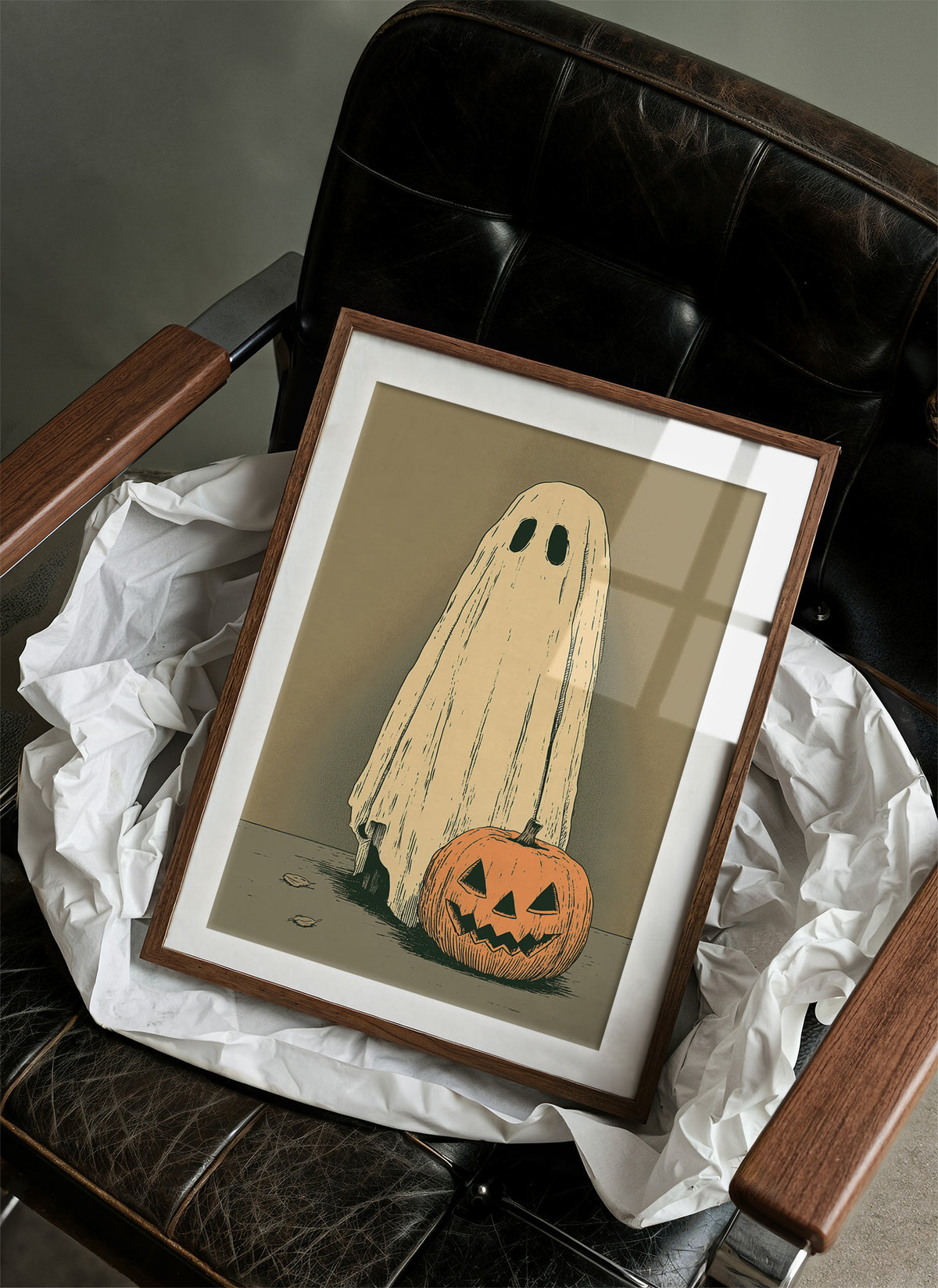 Just a Ghost and His Pumpkin